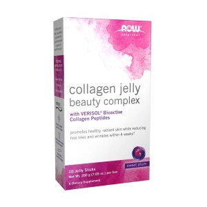 Now Foods Collagen Jelly Beauty Complex – Sweet Plum Flavor 10 Jelly Sticks (net Wt. 200 G / 7.05 Oz.)