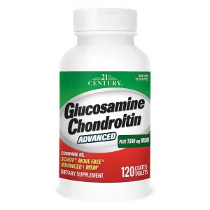 21st Century Glucosamine Chondroitin Advanced Plus 1500 Mg Msm 120 Tabs