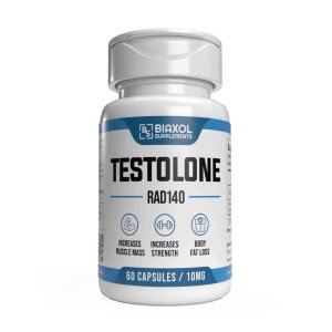 Bbiaxol Supplements Testolone Rad-140 – Muscle Mass, Strength & Fat Loss – 10mg – 60 Capsules