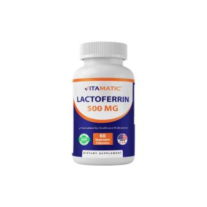 Vitamatic Lactoferrin 500 mg 60 Veg Capsules
