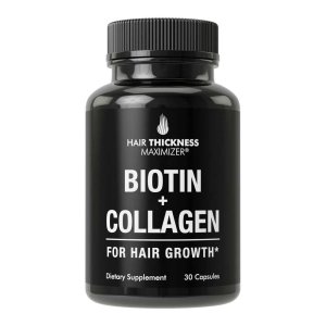 Hair Thickness Maximizer Biotin + Collagen – 30 Capsules | Hair Growth & Volume Support