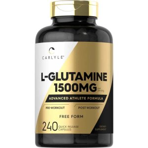Carlyle Nutritionals L-Glutamine 1500mg per serving | 240 Capsules
