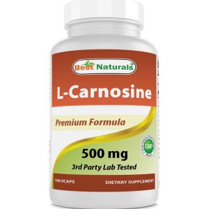 Best Naturals L-Carnosine 500 mg 100 Vegetarian Capsules