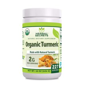 Amazing an Nutrition Herbal Secrets Usda Organic Turmeric (curcuma Longa) Powder | 2 Grams | 1 Lb (454 Grams)
