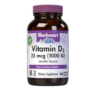 Bluebonnet Nutrition Vitamin D3 25 Mcg 1000 Iu 90 Caps