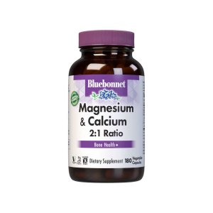 Bluebonnet Nutrition Magnesium and Calcium 2:1 Ratio 180 Caps