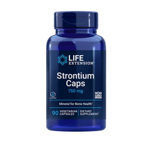 Life Extension Strontium Caps 750 Mg, 90 Vegetarian Capsules