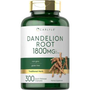 Carlyle Nutritionals Dandelion Root 1800mg | 300 Capsules