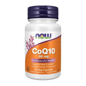 Now Foods Co Q10 60 Mg – Cardiovascular & Heart Health – 60 Veg Capsules
