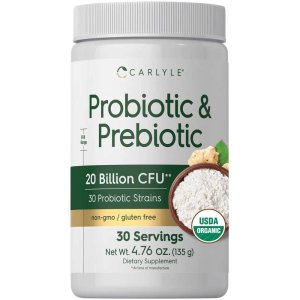 Carlyle Nutritionals Probiotic and Prebiotic Powder | 20 Billion CFU 135g