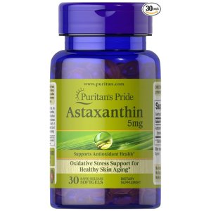Puritan's Pride Astaxanthin 5mg - Antioxidant & Skin Aging Support