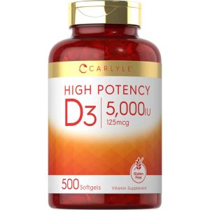 Carlyle Nutritionals Vitamin D-3 5000IU | 500 Softgels