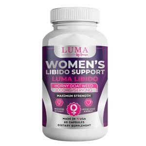 Luma by Laura Women’s Libido Support – Maximum Strength Horny Goat Weed 1000mg, Made in The Usa, 60 Capsules