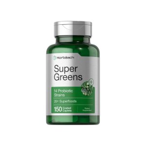 Horbäach Super Greens with Probiotics | 150 Caplets