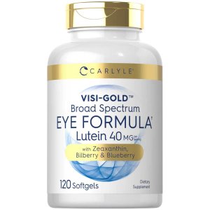 Carlyle Nutritionals Visi-Gold Broad Spectrum Eye Formula Lutein 40 Mg 120 Softgels