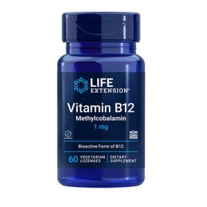 Life Extension Vitamin B12 Methylcobalamin 1 Mg, 60 Vegetarian Lozenges