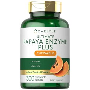Carlyle Nutritionals Papaya Enzyme | 300 Chewable Tablets