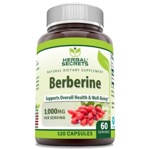 Herbal Secrets Berberine 1000 Mg per Serving 120 Capsules