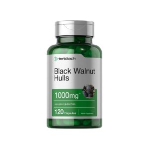 Horbäach Black Walnut Hulls 1000mg | 120 Capsules