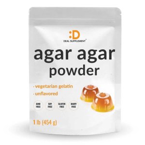 Deal Supplement Unflavored Agar Agar Powder, 1 Pound