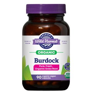 Wild Harvest Burdock – Pure, Fresh, Organic Gobo Root – 90 Capsules