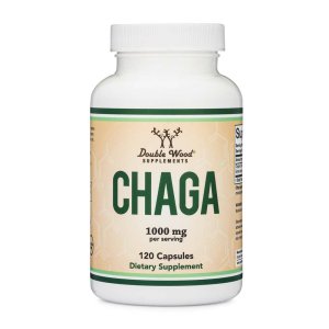 Double Wood Supplements – Chaga Mushroom 1000mg | Natural Immune Support | 120 Ct