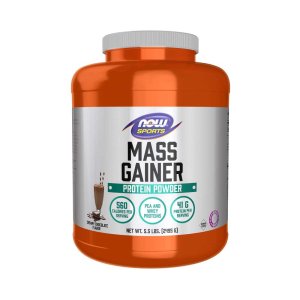 Now Sports Mass Gainer Powder, Creamy Chocolate Flavor 2495g