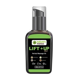 Nature's Maniaa Lift+up Gold – Herbal Massage Oil with Ashwagandha, Lolno & Shatawar – 50ml