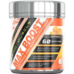Amazing Muscle Max Boost Pre-Workout Formula Orange Flavor