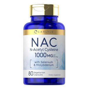 Carlyle Nutritionals N-Acetyl Cysteine 1000mg per serving | 80 Capsules