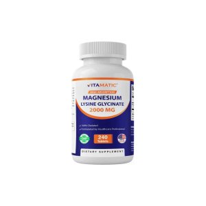 Vitamatic Magnesium as Glycinate Lysinate – 240 Tablets