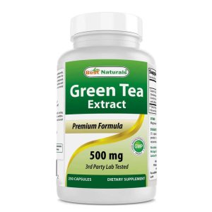 Best Naturals Green Tea Extract 500 mg 250 Capsules