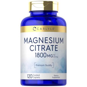 Carlyle Nutritionals Magnesium Citrate 1800mg per serving | 120 Caplets