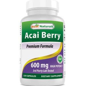 Best Naturals Acai Berry Extract 600 mg 120 Capsules