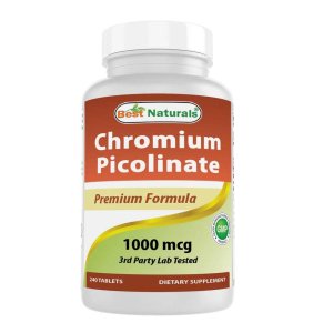 Best Naturals Chromium Picolinate 1000 mcg 240 Tablets