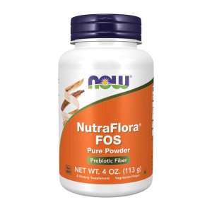 Now Foods Nutra Flora Fos Prebiotic Fiber – Pure Powder Formula – 4 Oz (113 G