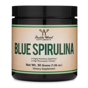 Double Wood Blue Spirulina – Pure Superfood Powder for Antioxidant Support | 30 Grams