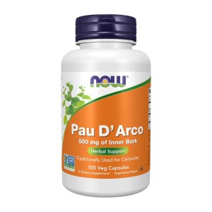Now Foods Pau D'arco 500 Mg – Immune & Herbal Support – 100 Veg Capsules