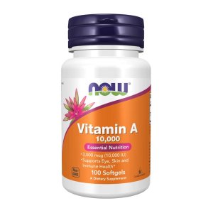 Now Foods Vitamin a 10,000 Iu – Eye, Skin & Immune Health – 100 Softgels