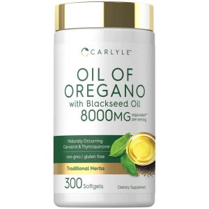 Carlyle Nutritionals Oil of Oregano with Black Seed Oil | 300 Softgels