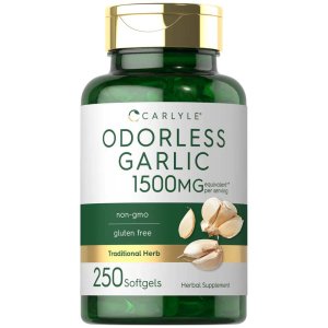 Carlyle Nutritionals Odorless Garlic 1500mg | 250 Softgels