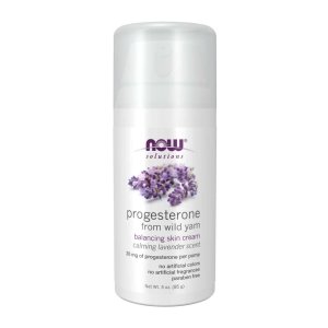 Now Foods Progesterone from Wild Yam – with Lavender Essential Oil – Balancing Skin Cream – 85 G