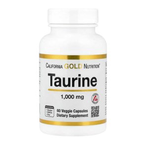 California Gold Nutrition, Taurine, 1,000 Mg, 60 Veggie Capsules