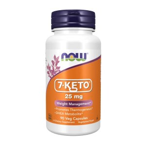 Now Foods 7-KETO 25mg – Weight Management & Thermogenesis – 90 Veg Capsules