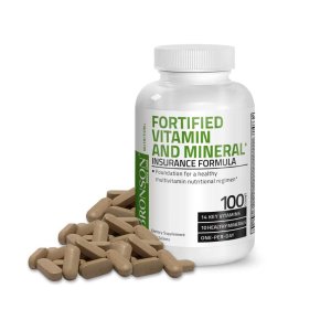 Bronson Vitamins Fortified Vitamin & Mineral Insurance Formula® Once Daily 100 Tabs