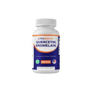 Vitamatic Quercetin with Bromelain - 120 Vegetarian Capsules