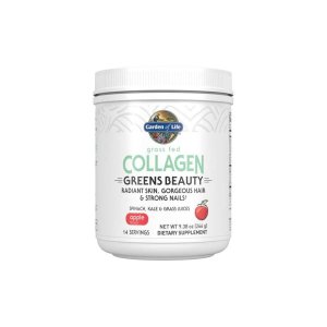 Garden of Life Grass Fed Collagen Greens Beauty Apple 9.38oz (266g) Powder