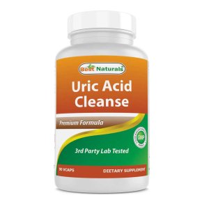 Best Naturals Uric Acid Cleanse Vitamins for Men and Women - 90 Vegetarian Capsules