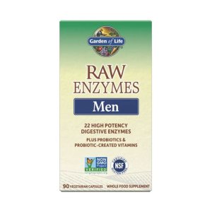 Garden of Life Raw Enzymes Men Digestive Health 90 Capsules