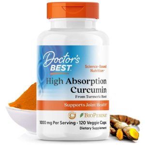 Doctor's Best High Absorption Curcumin, 1000 Mg per Serving, 120 Capsules